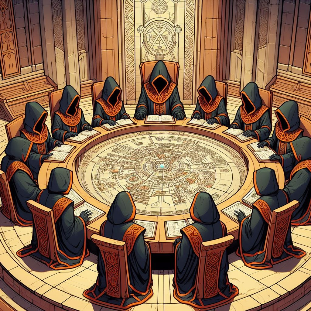 Council of Minds, interpretation by an unknown artist.